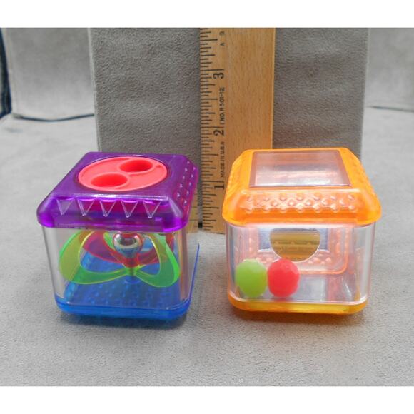 Fisher Price Peek A Block 2005 Sparkle Blocks H7056 Lot of 2 - Picture 7 of 9